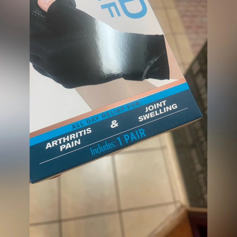 Copper Fit Hand Relief Compression Gloves, S/M